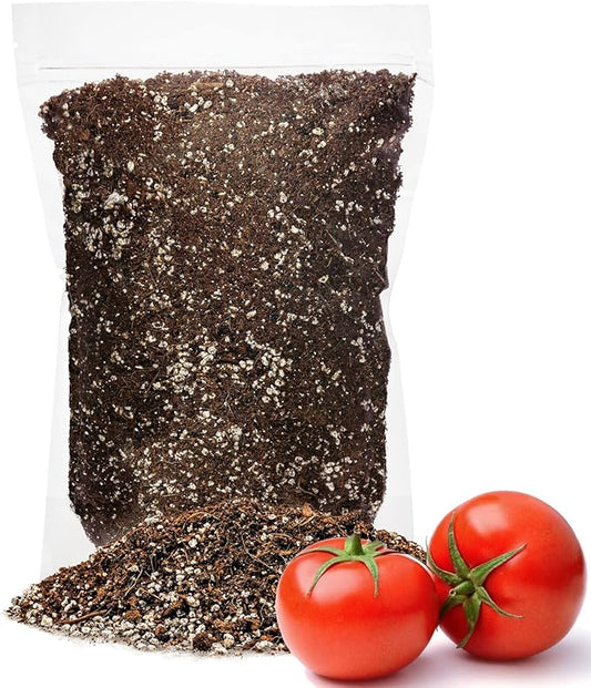 GARDENERA Organic Potting Soil for Tomato Plants - 5 Quart - Hand-Mixed with Natural Ingredients for Optimal Growth and Nutrient Retention