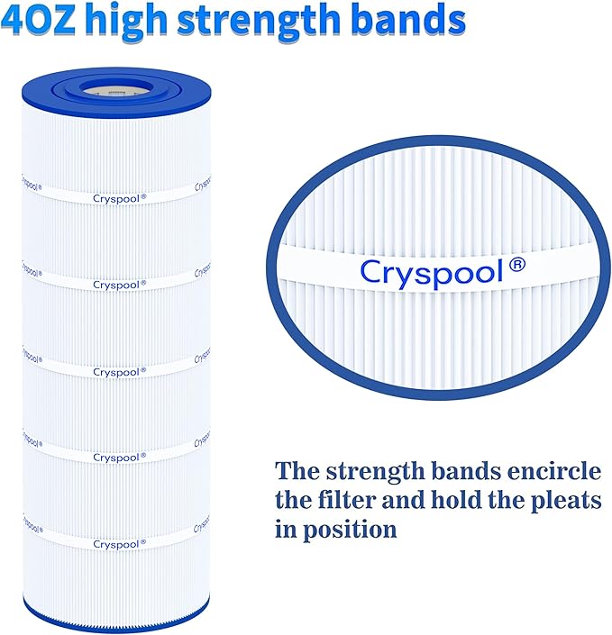 Cryspool® C200S Filter Compatible with CX200XRE, SwimClear C200S, C200S, C-9442, PA200S, 200 Sq. Ft Pool Filter Cartridge, 1 Pack