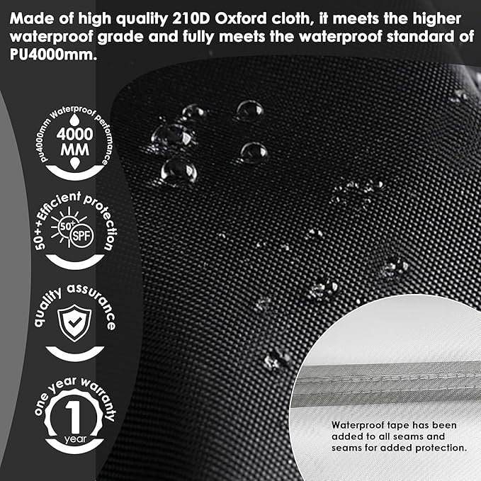 Bike Cover Storage Tent, Outdoor Portable Storage Sheltes/Bike Shed, 210D Oxford Fabric PU 5000 Waterproof for 2-3 Bikes, Suitable for Storing Bicycles, Motorcycles and Garden Tools, Various Tools