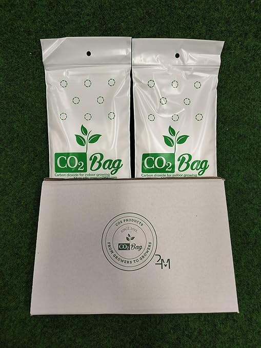 CO2BAG® M for Effective Growth | Improves Taste, Color & Yield | Compact & Maintenance-Free for Indoor Growing and Greenhouses. -2-Pack-