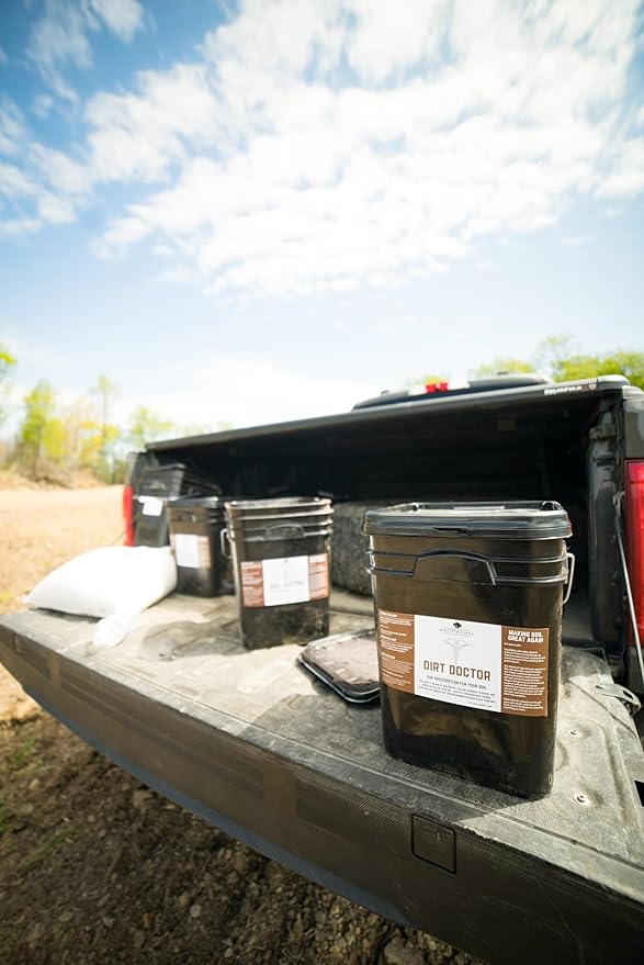 Dirt Doctor Food Plot Seed Mix for Deer, Perfect for Rebuilding Topsoil, Breaking up Compaction, and Recharging Nutrients, Buckwheat, Grain Sorghum, 2 Clovers, Tillage Radishes