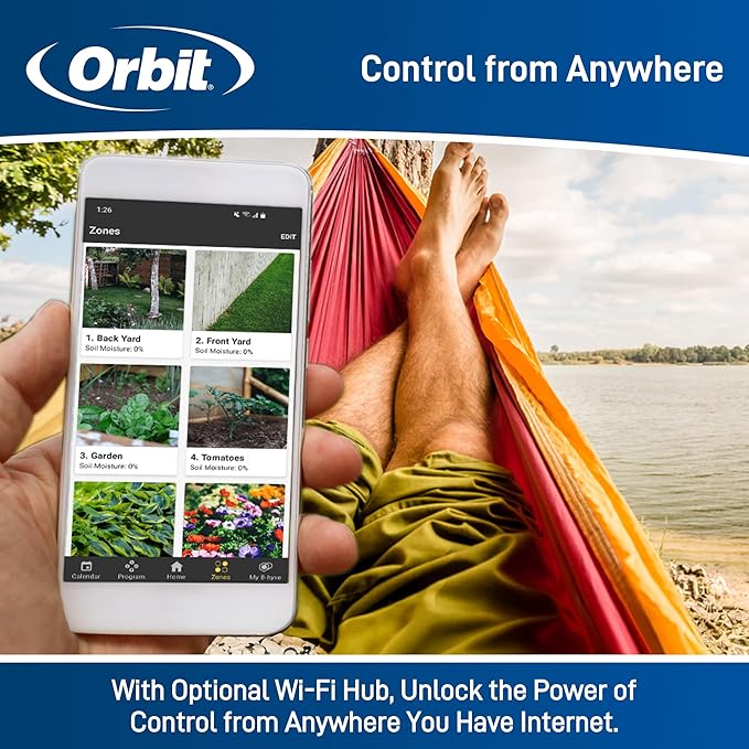 Orbit 24639 B-hyve XD 4-Port Smart Hose Watering Timer with Wi-Fi Hub