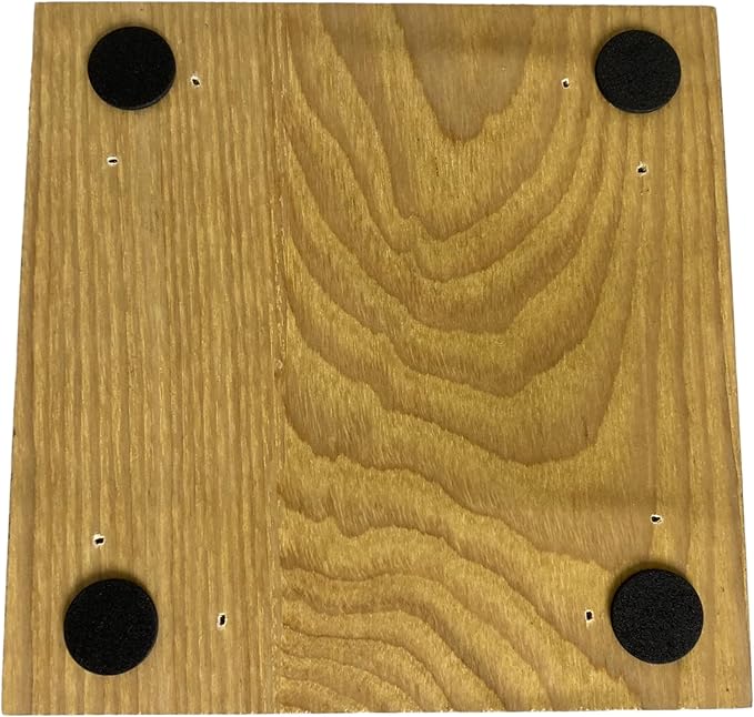 Personalized Cremation Urn Pedestal with Gold Name Plate - Includes Custom Engraving - Polished Walnut Wood Finish