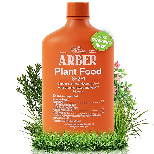 Organic Plant Food Liquid Fertilizer – Indoor & Outdoor Concentrate for Growth, Immunity & Bloom – Houseplants & Garden Fertilizer – Supports Strong Roots, Lush Foliage, High-Yield Harvests