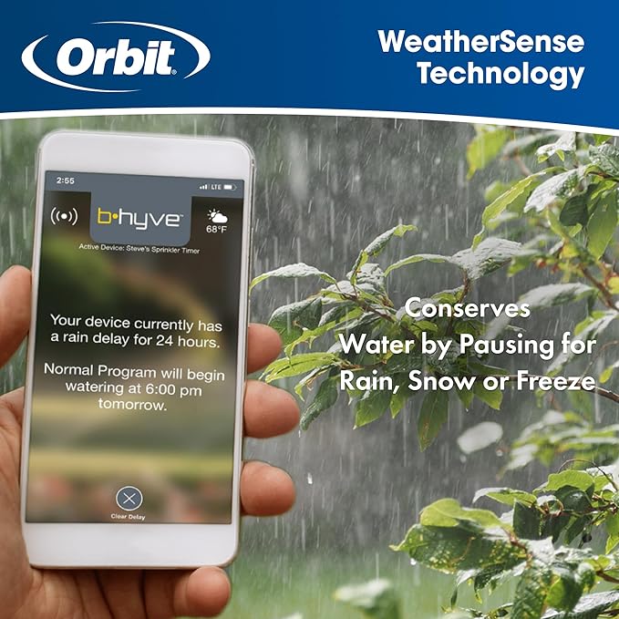 Orbit 57985 B-hyve XR 8-Zone Smart Indoor/Outdoor Sprinkler Controller