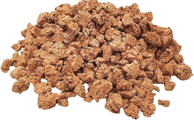 Cork Orchid Bark - Cork Bark Nuggets (3/8"- 3/4") - Natural Cork Bits (10-20mm) for Orchids, Air Plants, Reptiles & Terrariums (3 quarts)