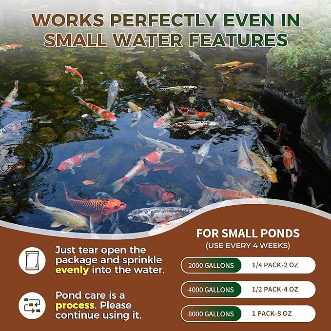Dr.Raifya’s Muck Reducer Pellets 6 LB - Natural Pond Sludge Solution, Experience The Pure Water & Fresh Odor, Easy to Use, Beneficial Bacteria Safe for Fish, Lake & Outdoor Ponds, 6-Month Supply