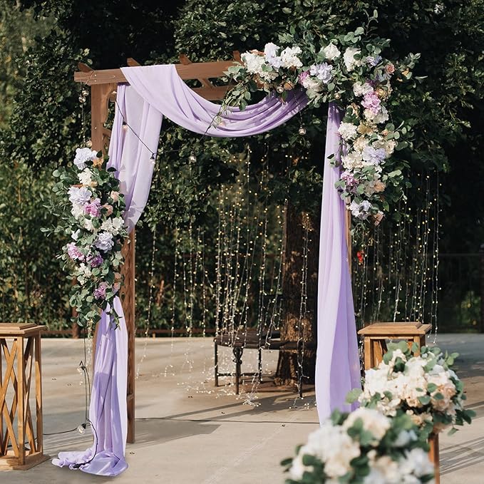 Outvita 7 Ft Wooden Garden Arbor Arch, Fir Wood Arbour Archway, Decorative Stand Trellis for Wedding Ceremony Decoration Plant Climbing Rose Vines Lawn Courtyard Dark Brown