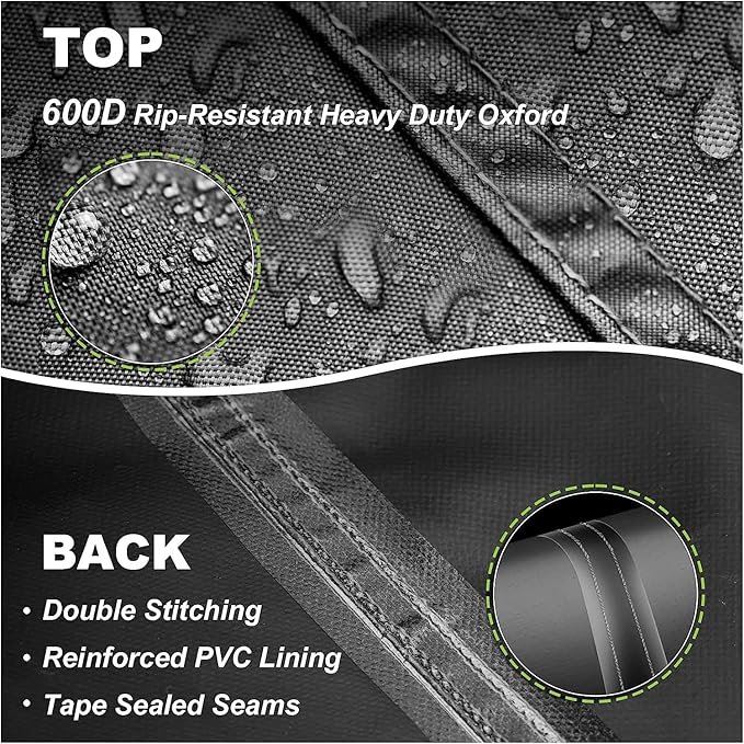 Porch Swing Cover 63 Inch Water-Resistant 600D OXford Hanging Outdoor Swing Cover All Weather Protected Swing Covers for Outdoor Furniture