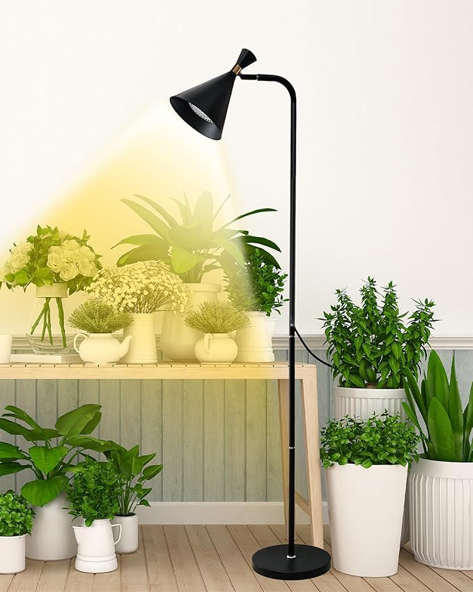 Standing Plant Grow Light, LED Growing Light Full Spectrum for Indoor Plants，4/8/12H Timer, Flow Grow Light for Tall Large Indoor Plants