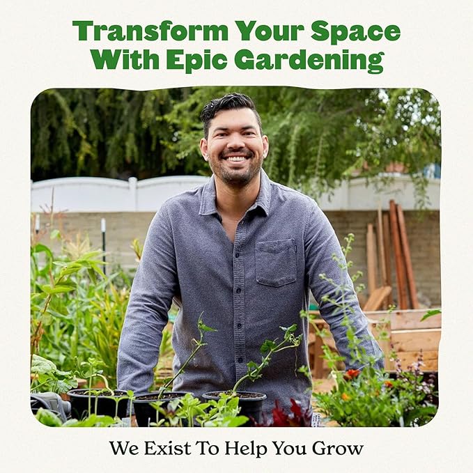 Epic Gardening Reusable Seed Starter Tray - 6 Cell/24 Seedling Starter Trays - Easy Watering, Indoor Greenhouse, Plant Starter, Gardener-Friendly for Seedlings | UV-Treated & BPA-Free - Terracotta