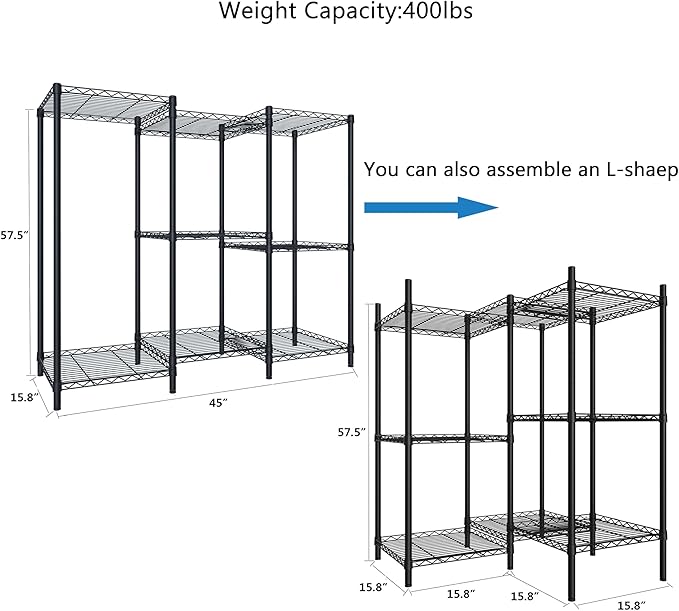 Xiofio 8-Tier Plant Stand for Indoor Outdoor,Multiple Plants Plant Rack,Adjustable Plant Stand Suitable for Bedroom Living Room Balcony Garden,Black