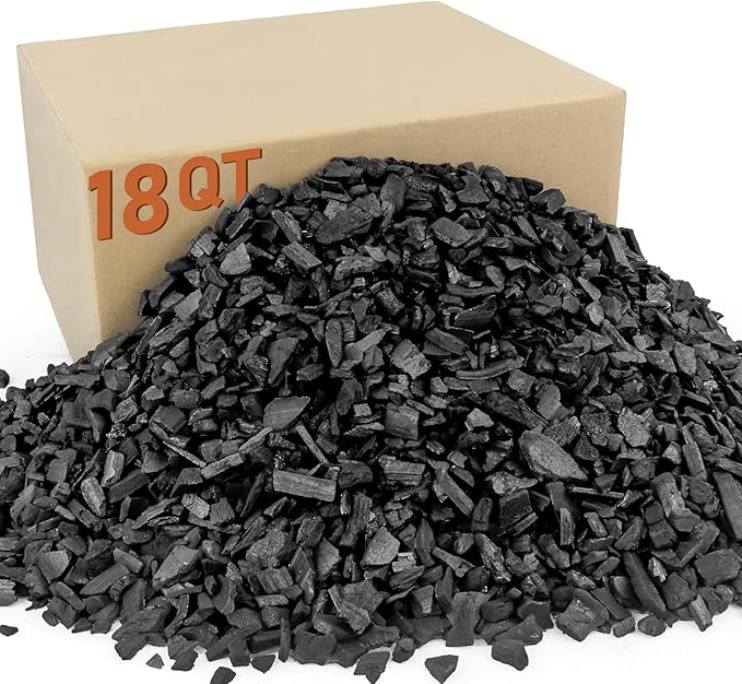 18 Quarts Horticultural Charcoal for Indoor Plants-Hardwood Potting Soil Amendment for Orchids, Succulent, Cactus, Terrariums, and Gardening