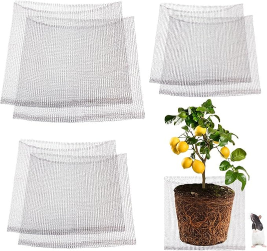 6 Pack 10Gallon/5Gallon/3Gallon Root Guard Baskets for Plants, Underground Stainless Steel Wire Mesh Cages Gopher and Vole Wire Basket for Plants Root Protection