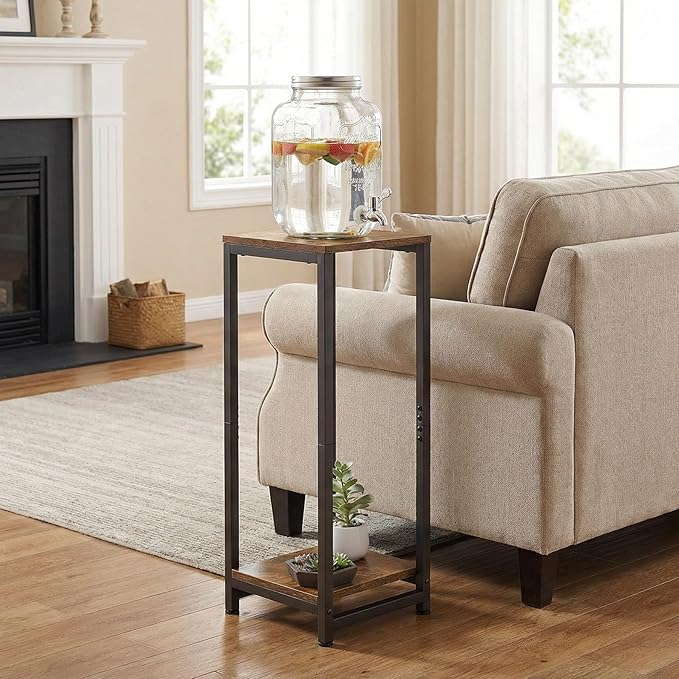 2-Tier Tall Plant Stand Indoor, Corner Plant Stands for Indoor Plants Multiple, Multi-Functional Small Side Table for Living Room, Bedroom, Balcony