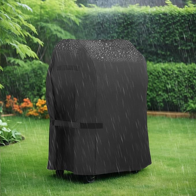 LBTING Grill Cover, 40-inch Heavy Duty 300D Oxford Waterproof Windproof UV Resistant BBQ Gas Grill Cover for Outdoor Barbecue Fit Most Brands Weber, Brinkmann, Char Broil, Holland