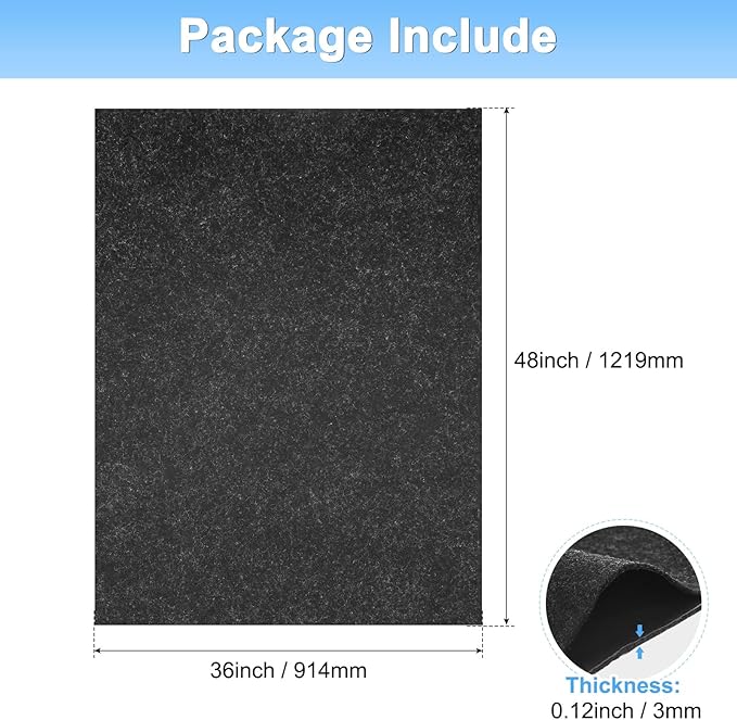 3MM Thickened Outdoor Storage Shed Mat, 4 x 3 FT Garage Floor Mats with Reusable, Washable, Non Slip, Durable for Protects Garage Floors/Driveways/Entrance Doors/Deck [Gray]
