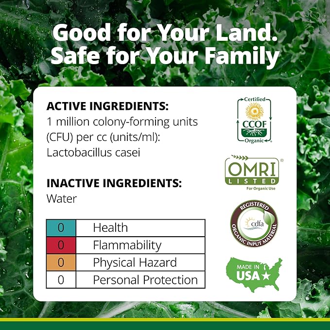 TeraGanix EM-1 Soil Conditioner (1 Btl = 32 Gal), Microbial Inoculant Concentrate, Plant Growth, Root Enhancer, Liquid Probiotic for Soils & Plants, Seed Germination, Gardening, Lawn Care (32 fl oz)
