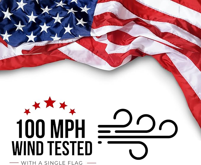 Service First 25FT Flagpole Kit Freedom Edition Black Telescoping For Outside House In Ground - Anti Tangle Swivel Ring Design - 100MPH Wind Tested