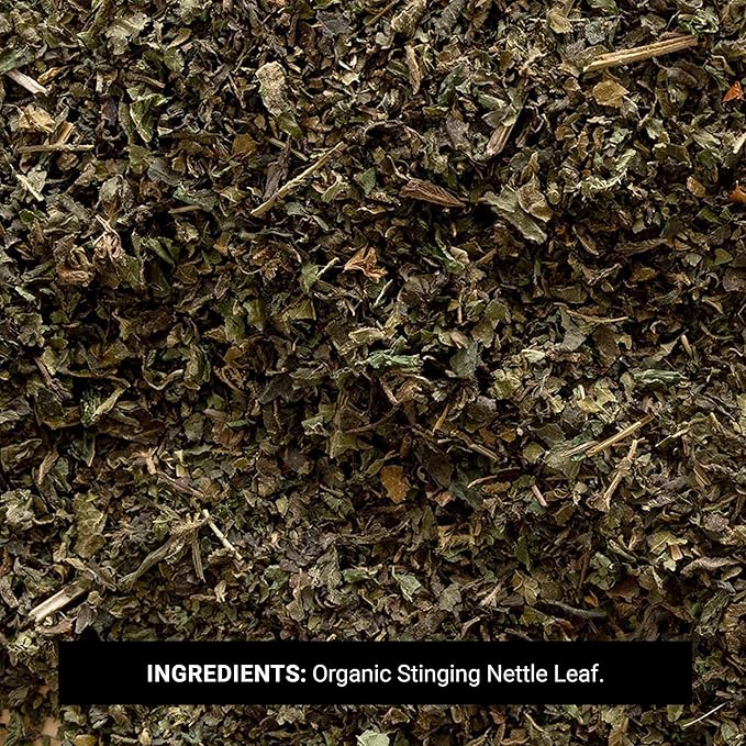 Frontier Co-op Organic Stinging Nettle Leaf, Cut and Sifted - For Making Nettle Tea - Kosher | 16 Ounce (Pack of 2)