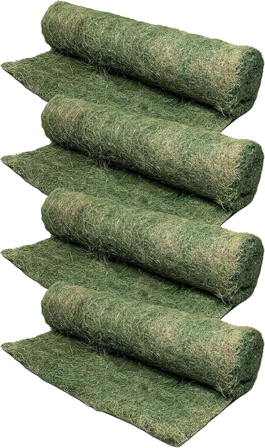 DeWitt 4-Pack Single Net Excelsior Blanket, Green, 4 x 112.5 Feet – Aspen Wood Fiber Erosion Control Mat with Netting for Soil Protection, Grass & Seed Establishment, Ground Cover and Landscaping