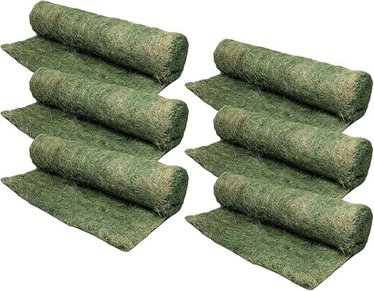 Dewitt 6-Pack Single Net Excelsior Blanket, Green, 4 x 112.5 Feet – Aspen Wood Fiber Erosion Control Mat with Netting for Soil Protection, Grass & Seed Establishment, Ground Cover and Landscaping