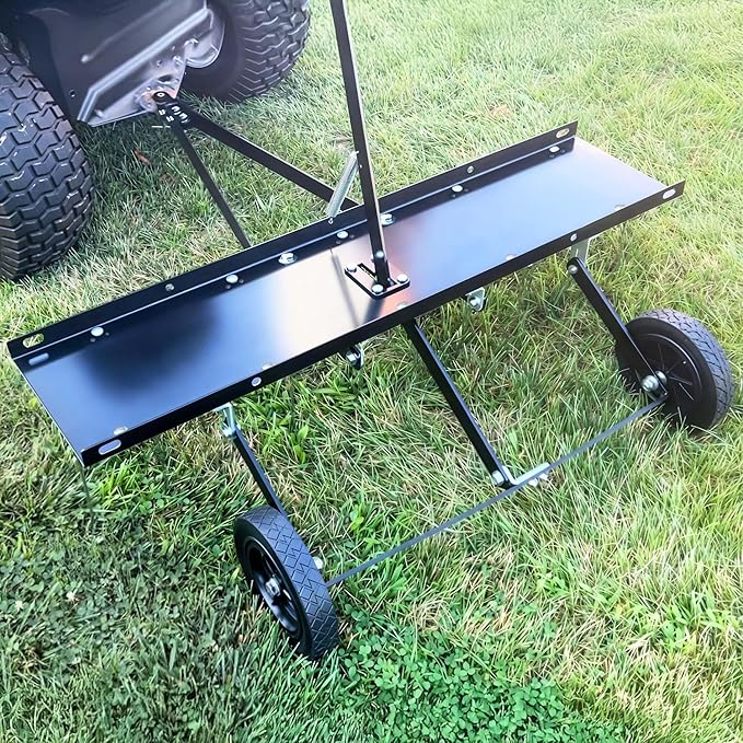 YITAMOTOR 40 Inch Tow Behind Dethatcher, Lawn Dethatcher Rake with 20 Spring Steel Tines & Lift Handle for ATV or Mover Tractors, Tow Behind Lawn Rakes for Lawn Garden Farm Grass