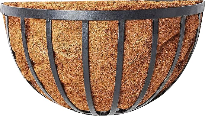 Arcadia Garden Products 1528 Solstice Series Wall Manger Planter, 20 inches, 20"