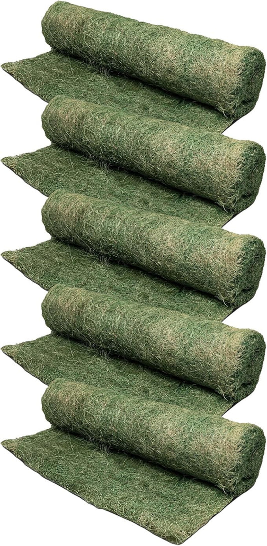 DeWitt 5-Pack Single Net Excelsior Blanket, Green, 4 x 112.5 Feet – Aspen Wood Fiber Erosion Control Mat with Netting for Soil Protection, Grass & Seed Establishment, Ground Cover and Landscaping
