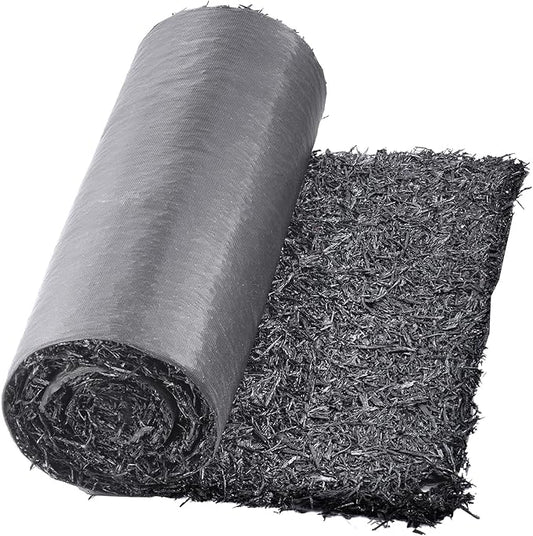 VEVOR Recycled Rubber Mulch Mat,Permanent Mulch Walkway Pathway,Garden Edging Border for Plants, Vegetables & Flower Garden Barrier, Black Rubber Mulch for Landscaping Outdoor 8' x 2'