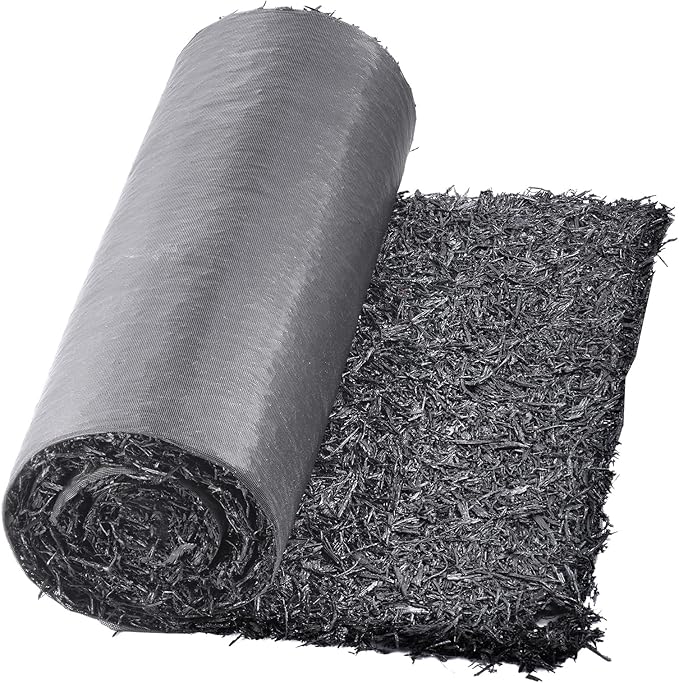 VEVOR Recycled Rubber Mulch Mat,Permanent Mulch Walkway Pathway,Garden Edging Border for Plants, Vegetables & Flower Garden Barrier, Black Rubber Mulch for Landscaping Outdoor 8' x 2'