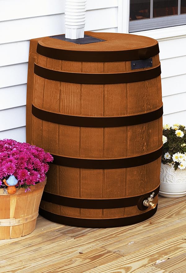 Good Ideas RW40-DR-TC Rain Wizard 40-Gallon Darkened Ribs, Terra Cotta