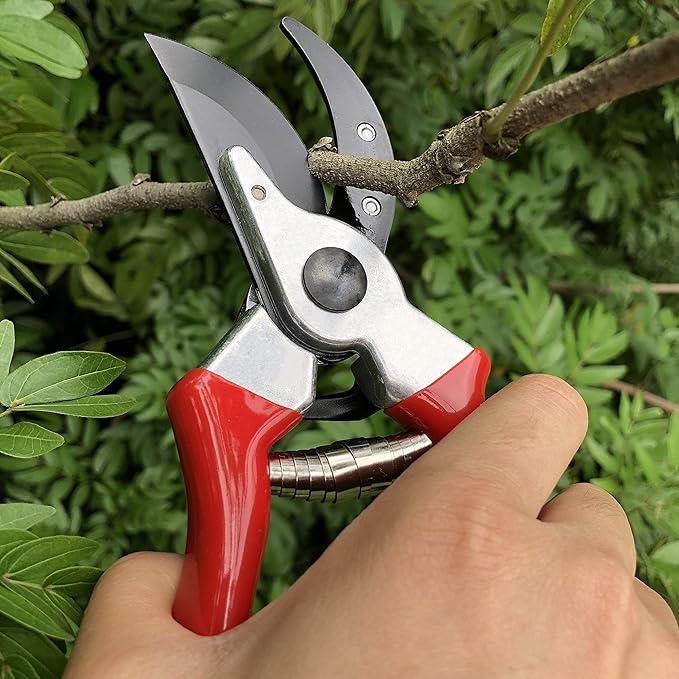 gonicc 8" Professional Sharp Bypass Pruning Shears(GPPS-1002) and Adjustable 33"+ 13" Hedge Shears. Tree Trimmers Secateurs,Hand Pruner, Garden Shears,Clippers for The Garden.