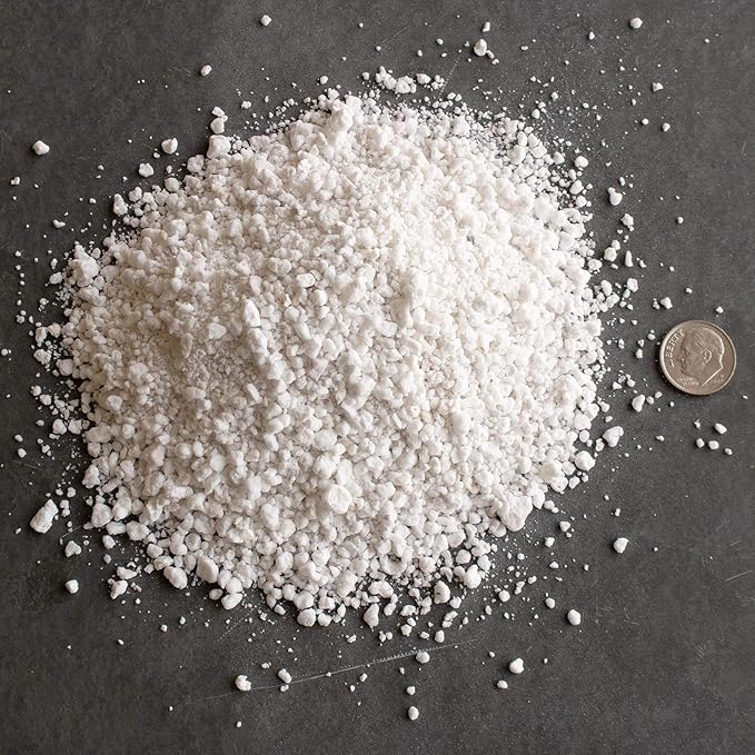 Horticultural Grade Perlite - One 8 Quart Bag ~2 Lbs - (~1/8 Inch Particles) - Soil Amendment Additive - for Growth, Aeration & Drainage for Potting Mix