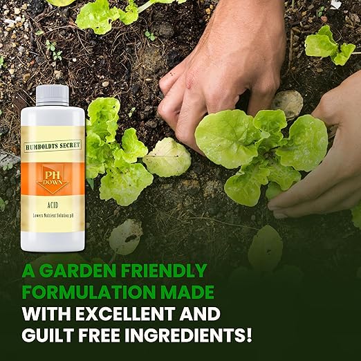 Humboldts Secret pH Down for Plants | Liquid pH Adjuster and Balancer for Soil Coco Hydroponics | Concentrated Phosphoric Acid Solution Supporting Nutrient Uptake and Strong Growth | 8 Ounce