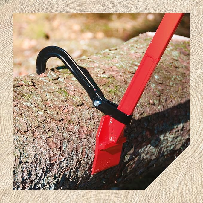 Oregon Heavy Duty Tree Felling Lever, 130 cm Tree Hook Wedge, Sliding Forged Cant Hook, Long Breaking Bar with Non-Slip Handle (536305)