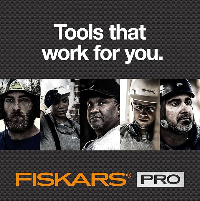 Fiskars Pro IsoCore Splitting Maul and Stainless Steel Axe, Wood Splitting Maul, IsoCore Shock Reduction & Forged Steel Head, 6 lb, 36”, Black/Orange