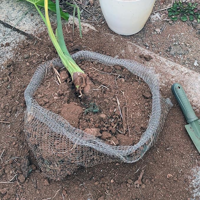 4Pcs 15 Gallon Root Guard Baskets for Plants, Underground Stainless Steel Wire Mesh Cages Gopher and Vole Wire Basket Protect The Roots of Large Plants
