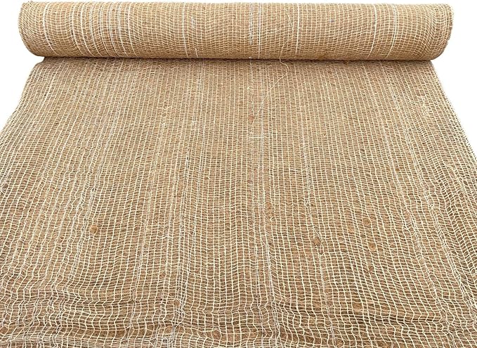 Sandbaggy Coconut Erosion Control Blanket – 3.75 ft x 120 ft Coir Mat for Soil Retention, Slope Stabilization, Plant Growth & Ground Cover – Ideal for Hillsides & DOT Projects - 1 Roll (450 sq ft)