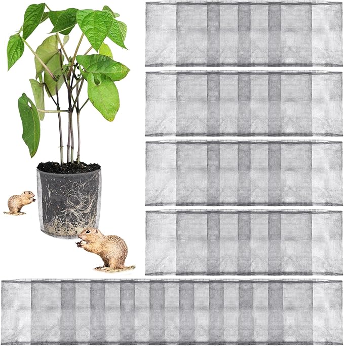 50 Pcs 3 Gallon Gopher and Vole Wire Mesh Basket Bulk Stainless Steel Plant Root Protector Gopher Cages for Garden Planting Underground Plant Protection