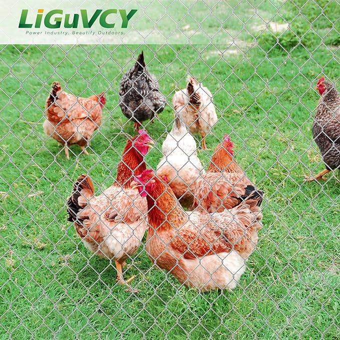 48 in x 150 ft, 2 inch Metal Mesh Pencing, Chicken Wire Fencing, Hexagonal Galvanized Poultry Wire Netting for Chicken, Duck, Goose, Rabbit Fencing