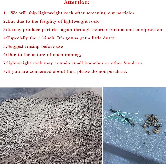 Organic Pumice for Bonsai and Horticultural 100% Natural (1 gallons, 1/2 inch)