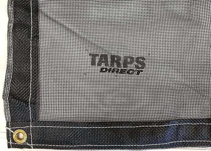 10 Ft. x 46 Ft. Black 10 Oz. Vinyl Coated Mesh Tarp