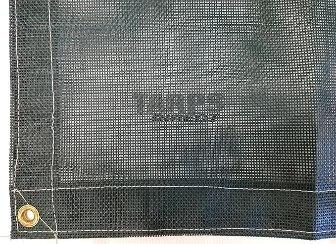 12 Ft. x 26 Ft. Green 10 Oz. Vinyl Coated Mesh Tarp