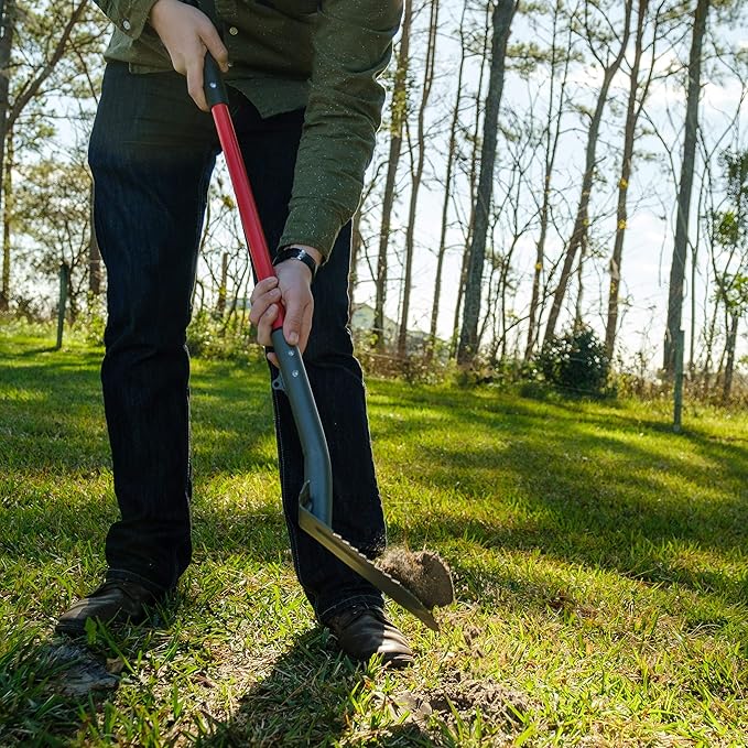 Root Slayer 23811, Metal Detecting Spade, Red