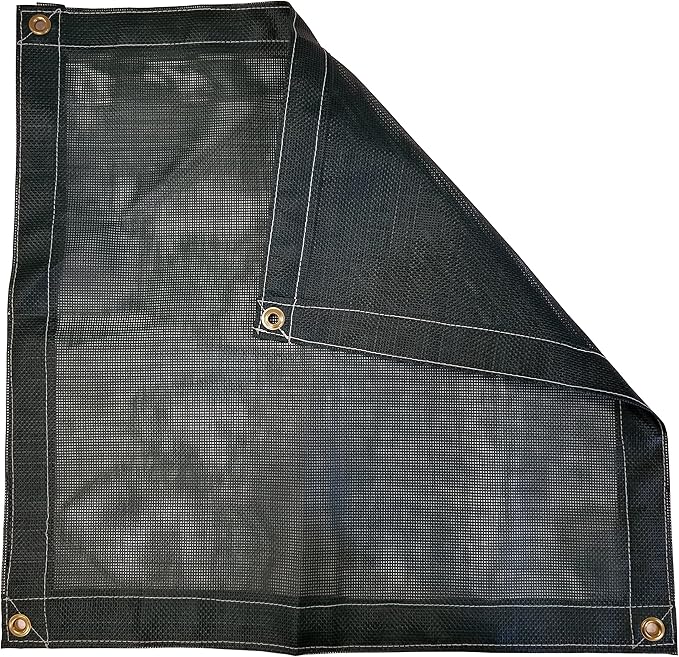 12 Ft. x 26 Ft. Green 10 Oz. Vinyl Coated Mesh Tarp