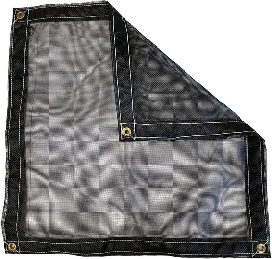 10 Ft. x 46 Ft. Black 10 Oz. Vinyl Coated Mesh Tarp