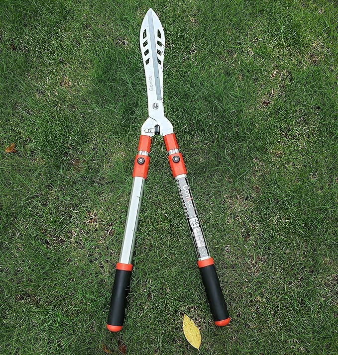 gonicc 8" Professional Sharp Bypass Pruning Shears(GPPS-1002) and Adjustable 33"+ 13" Hedge Shears. Tree Trimmers Secateurs,Hand Pruner, Garden Shears,Clippers for The Garden.